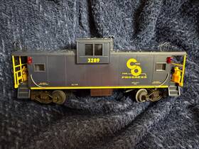 20-3507f Mth O Chesapeake And Ohio Steel Caboose - Center Cupola Ex/box