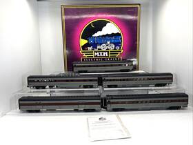 20-6581 Mth Premier Erie Lackawanna Streamlined 70 5 Car Passenger Set Used O