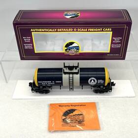 20-90026b Mth Premier Baltimore And Ohio Tank Car O Gauge New B&o #341612