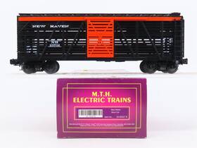 20-90027e Mth O Gauge 3-rail Nh New Haven Railroad Stock Car #23702