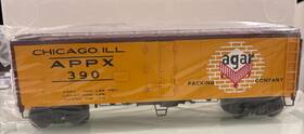 20-94084 Mth 20-90225 Agar Packing Co. 40ft Steel Sided Reefer Car #390 Nib 20-94084 Mth 20-90225 Agar Packing Co. 40ft Steel Sided Reefer Car #390 Nib