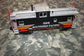 20-91077 Mth O Southern Pacific Illuminated Extended Vision Caboose #326 Ln/box