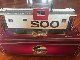 20-91144 Mth Soo Line Wide Vision Caboose With Interior And Leds - O Scale Premier New Rare