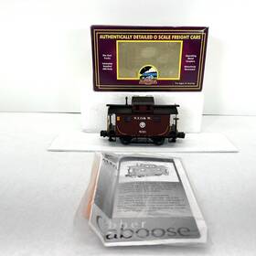 20-91297 Mth Premier New York Ontario And Western Bobber Caboose #830 O Gauge Used