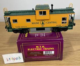 20-91424 Mth Premier Maine Central Extended Vision Caboose O Scale Train #651 20-91424 Mth Premier Maine Central Extended Vision Caboose O Scale Train #651