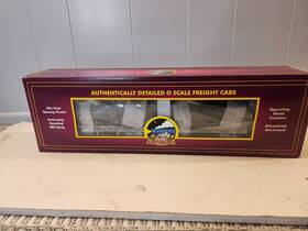 20-92240c Mth Premier U.s. Army 60ft Flat Car With 2 Bradley Fighting Vehicles
