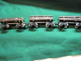 20-92336 Mth 3 Rail King O Scale 19th Century Skeleton Log Cars West Virginia Pulp New
