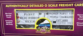 20-94434 Mth Premier Pabst Blue Ribbon 36 Woodsided Reefer Car O-scale Atlas
