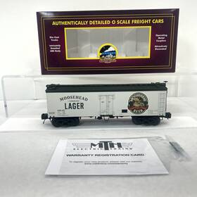 20-94563 Mth Premier Ctta Moosehead Lager 36 Wood Beer Reefer O New #457 Rare