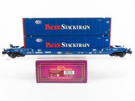 20-95100 Mth O Gauge 3-rail Bran Pacer Husky Stack Well Car #9044 With Load