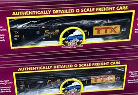 20-95202 Mth Premier Ttx Gondola Car With Cover O-scale 2-pack Free Shipping