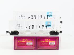 20-97383 Mth O Gauge 3-rail Up Sugar 3-bay High-side Covered Hoppers 2-pack