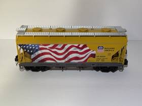 20-97929 Mth O Union Pacific Flag 2-bay Centerflow Hopper Car #95020