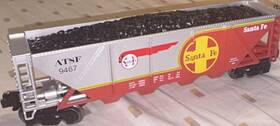 Mth 20-97939 O Gauge Operating Hopper Freight Car Santa Fe Atsf 9467 3-rail Ac Never Ran
