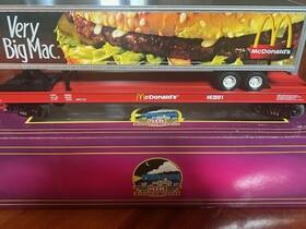 20-98134 Mth Mcdonalds Tofc 48ft Dry Van Trailer On Flat - O Scale Premier New Rare