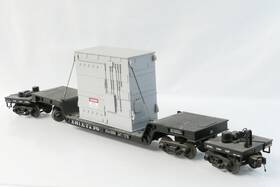 20-98408 Mth O Gauge Erie 7296 75 Depressed Flatcar Transformer