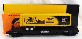 20-98563 Mth Caterpillar O Premier Flat Car With 48ft Trailer Advertising 1/48