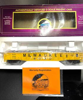 20-98827 Mth Premier Milwaukee Road Gondola Wheel Scrap Load Nib Box Shows Wear