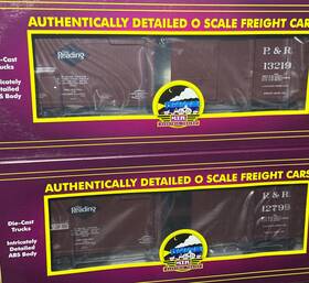 20-99326 Mth Premier Philadelphia And Reading 40 Double Sheathed Box Car 2-pack O
