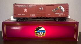 20-99334 Mth O Rca Pennsylvania Reading Seashore 40ft Double Sheathed Boxcar New