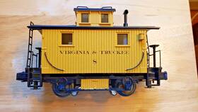 30-4140c Mth Railking Virginia And Truckee Bobber Caboose #8 Vintage