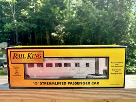 30-6168 Mth Rail King Trains B&m Boston And Maine Flying Yankee Passenger Car Nob