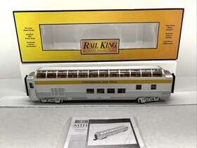 30-67866 Mth Railking Chesapeake C&o Streamline Vista Dome Passenger Car Used O