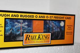 30-71108 Mth #30-71108 Rail King Halloween Box Car With Blinking Led
