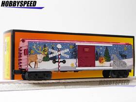 30-71238 Mth Railking North Pole Boxcar 2025 With Blinking Leds Santa Reindeer New