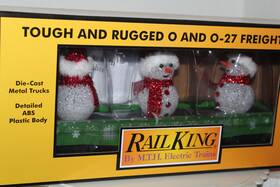 30-72248 Mth #30-72248 Railking Green Gondola With Led Christmas Lights And Lighted Snowman