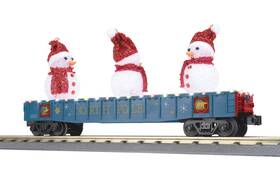30-72264 Mth Railking North Pole Gondola With Lights And Lighted Snowman