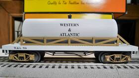 30-7320 Mth Railking W.a.r.r. Wooden Tank Car 19th Century Lnib See Pictures