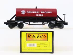 30-7354 Mth O Gauge 3-rail Rail King Cp Central Pacific Wooden Tank Car #12065