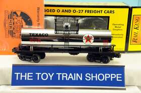 30-7379 Mth Rail King Texaco Chrome Tank Car. Exc Cond Ln In Box