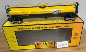 30-7390 Mth Railking Chicago Northwestern C&nw 33k Gallon Tank Car O Gauge Train