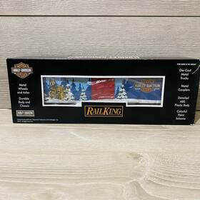 30-74355 Mth Railking Harley Davidson Motorcycles Christmas Box Car Nib See Pics 30-74355 Mth Railking Harley Davidson Motorcycles Christmas Box Car Nib See Pics
