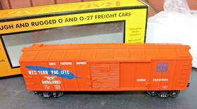 6464-2001 Mth 30-7483 Railking Orange Wp Western Pacific Boxcar