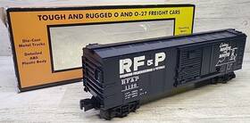 30-74958 Mth Rail King O Gauge Rf&potomac Boxcar 1/48 Scale Model Train Black Metal Couplers