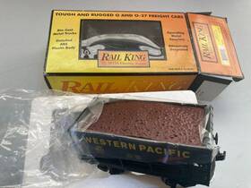30-7561 Mth Western Pacific Ore Car With Load Rail King O Scale