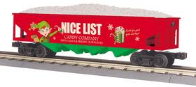 30-75635 Mth Railking Christmas 4-bay Hopper Car With Coal Load Train O Gauge New