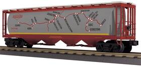 30-75648 Mth Railking Ohio Central 4-bay Map Hopper Car O Gauge New