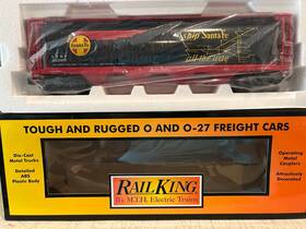 30-75724 Mth Santa Fe Black Bonnet Map Cylindrical Hopper Car #102007 Nib