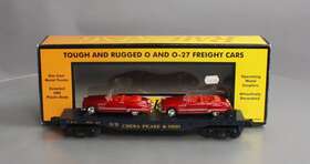 30-76118 Mth Chesapeake And Ohio Flat Car With Buicks Ln/box