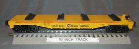 30-76120 Mth 30-7612 Chessie System B&o #8820 Flatcar With Chocks O/027 Ga. Wks Lionel
