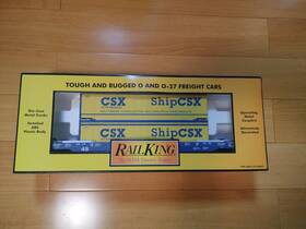30-76137 Mth Csx O Guage Railking Intermodal Husky Stack Car