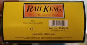 30-76436 Mth Railking Ttx Husky Stack Car O Gauge With Flashing Etd 3rl