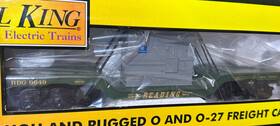 30-76827 Mth Railking Reading Depressed Center Flat Car With Transformer O-gauge