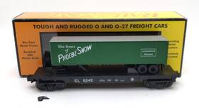 30-7683 Mth O Gauge Erie Lackawanna Flatcar With Trailer/box