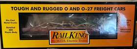 30-76861 Mth Flat Car With Led Lights Santa Sleigh And Reindeer Christmas New