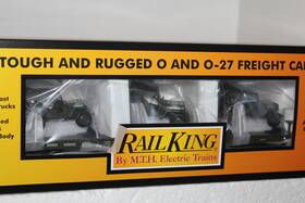 30-76886 Mth #30-76886 Us Army Flatcar With 3 Willys Transport Jeeps